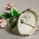Bouquet lamp to table in vintage painted sheet vinyl lampshade