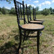 Lot de 3 chaises bistrot Fischel noires