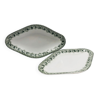 2 Saint Amand and Hamage Service Dishes – Mulberry