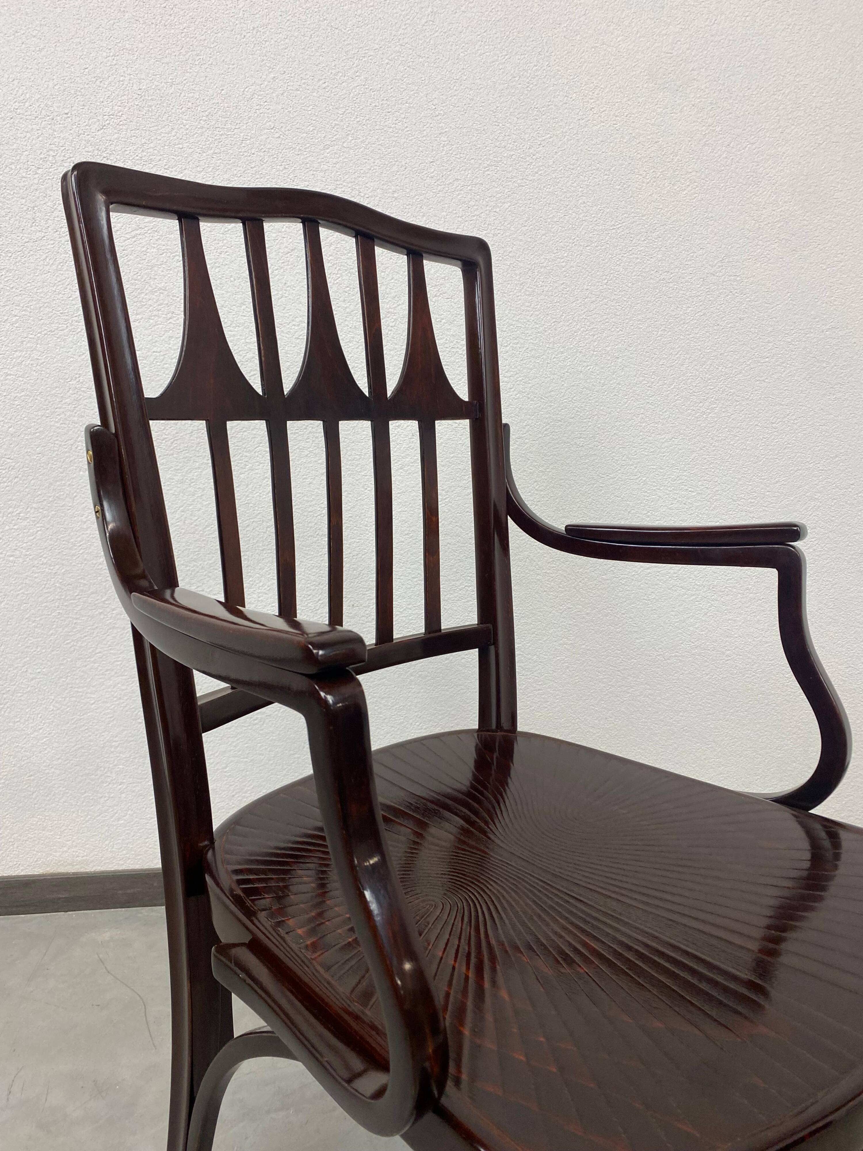Office chair Secession nr.327 by Koloman Moser for J.&J.Kohn