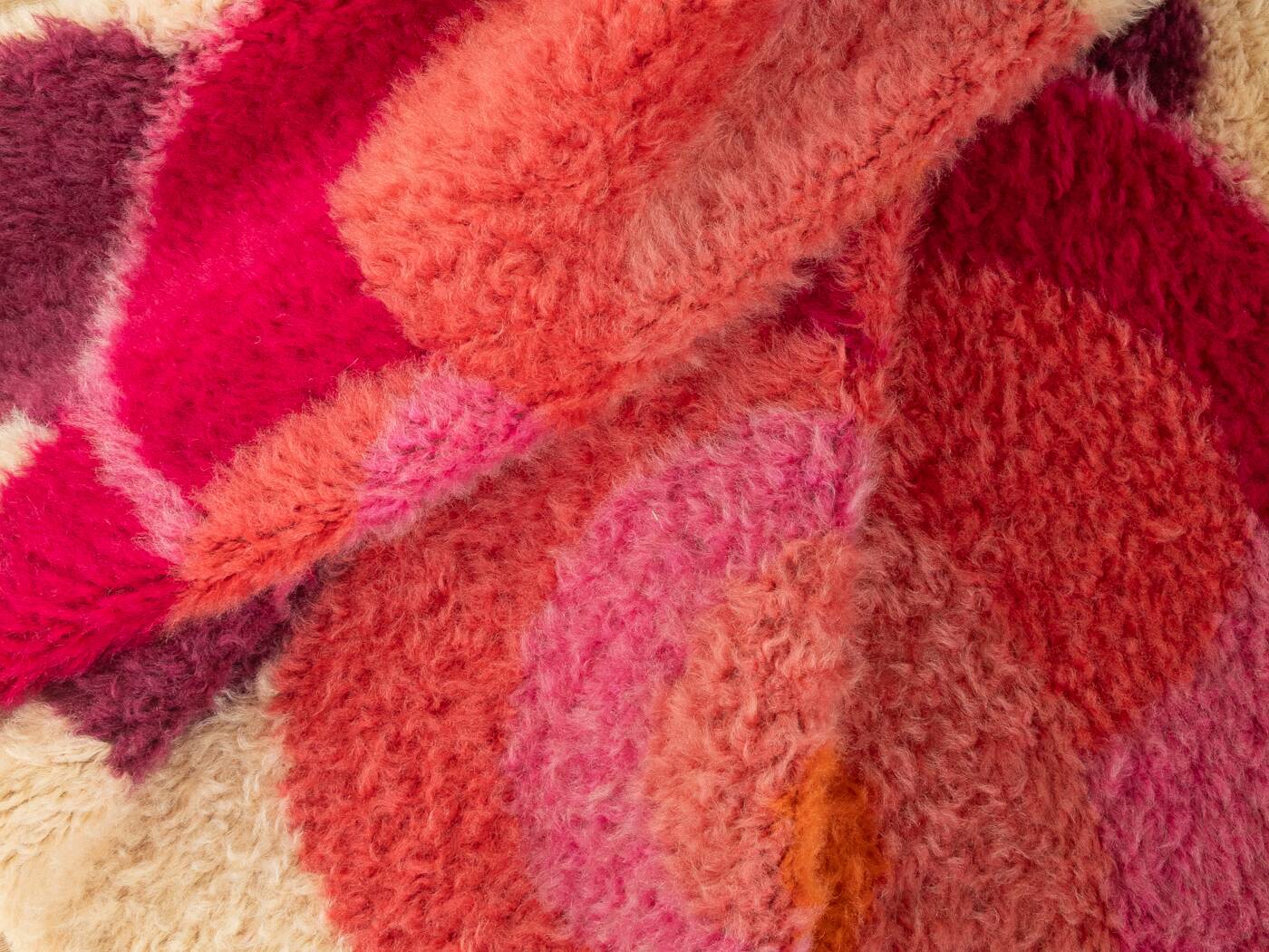 Desso Space Age carpet, 1970s, beige with berry tones