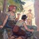 Oil on isorel panel – The Harvesters at Rest c. 1930–1940