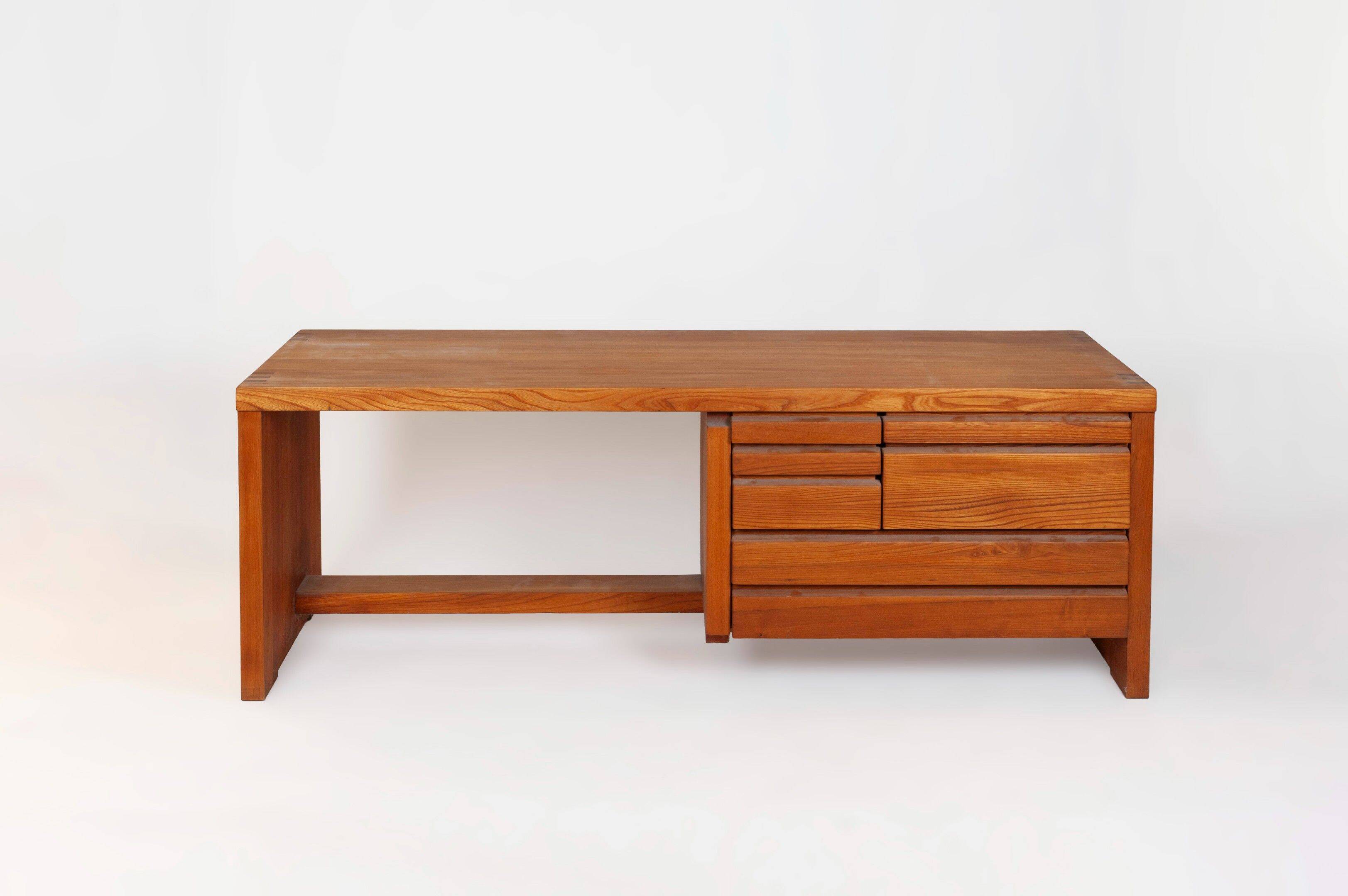 Pierre chapo, coiffeuse, tabouret et pouf 1989