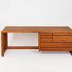 Pierre chapo, coiffeuse, tabouret et pouf 1989