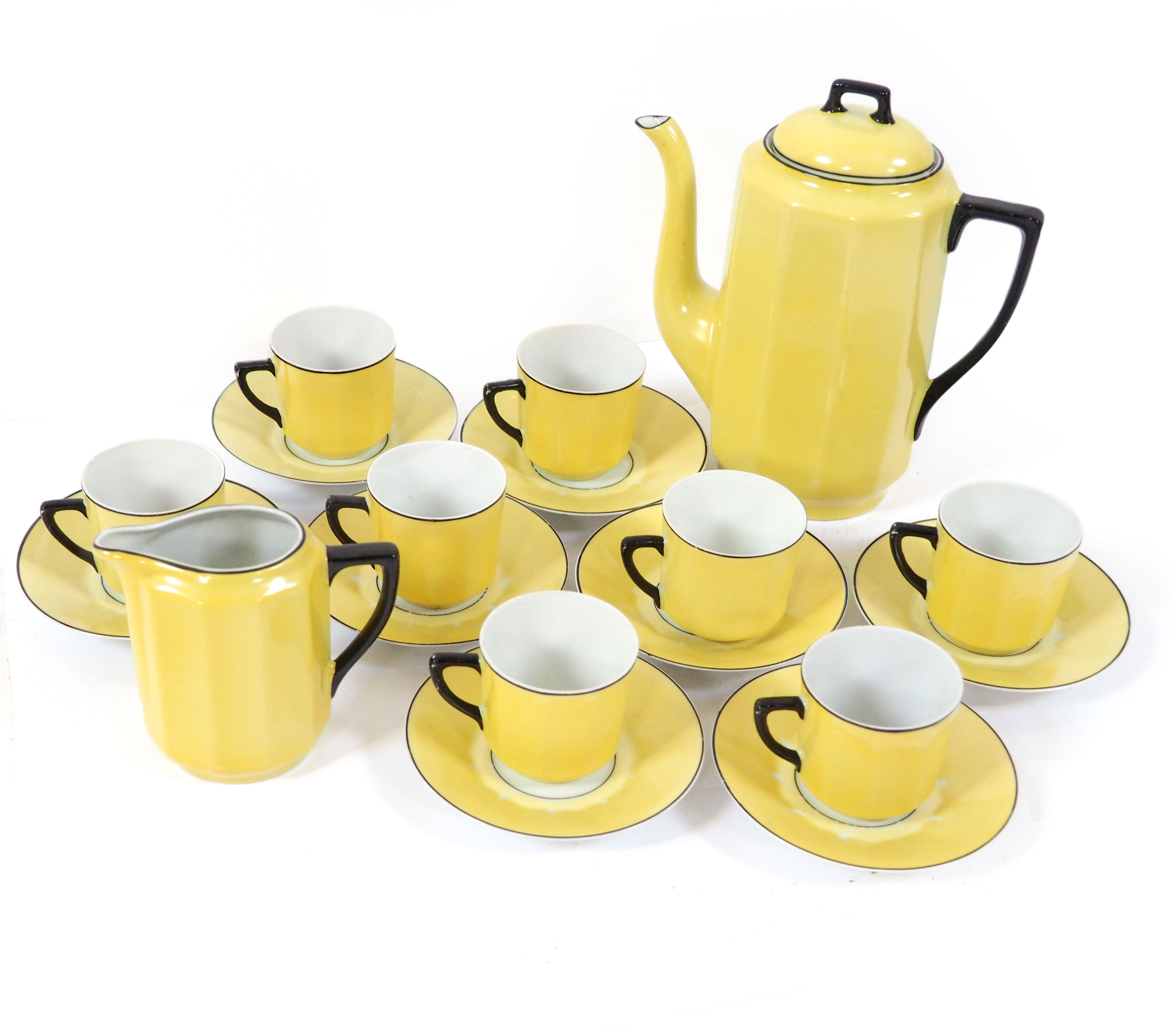 Art deco 8 cup coffee service