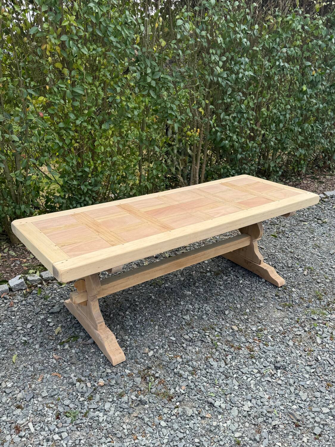 Monastery table stripped.