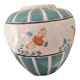 Vase boule céramique cloisonnée décor canards sauvages