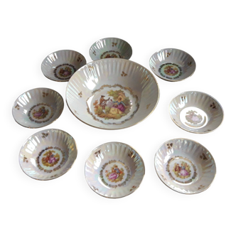 Porcelain dessert service