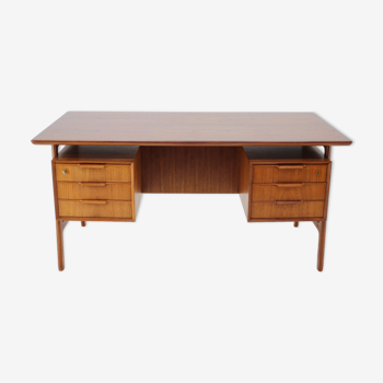 1960s Gunni Omann Model 75 Teak Desk for Omann Jun Møbelfabrik