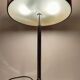 Retro lamp foot tulip and wooden lampshade
