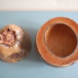 Old coconut ice bucket vintage decor ice bucket coconut 70s