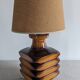 XL glazed ceramic lamp from the 60s/70s
