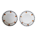 Set of 2 vintage Badonviller dessert plates