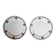 Set of 2 vintage Badonviller dessert plates