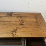 Provincial desk made of solid cherry wood, 20th century.