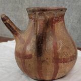 Poterie traditionnelle kabyle / berbère en terre cuite ornée de motifs (2)