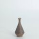 Petits Vases Mid-Century Scandinaves Modernes de Collection en Grès Marron par Gunnar Borg, Set de 4