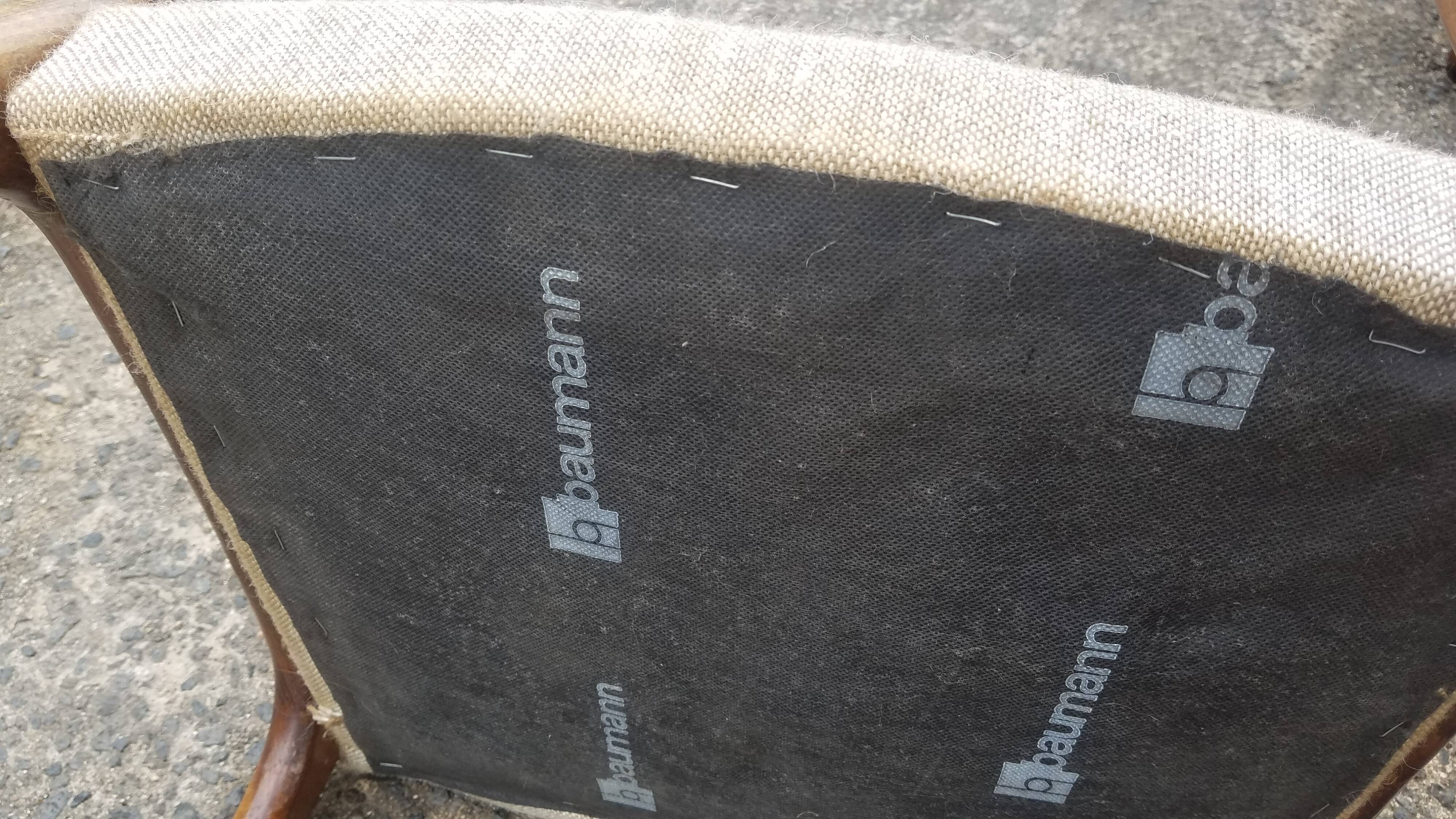 6 vintage Baumann sleigh chairs