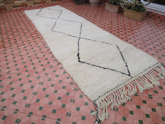 Beni ourain carpet 300 x 98 cm