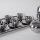 Coffee and tea set, Italian design, 1980s, made in Italy