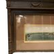 Panoramic view of Venice in a 20th century carved walnut frame