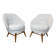 Mid-Century Modern Pair of Armchairs, Austro-Hungarian, 1960s - New Upholstery
