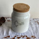 “Coffee” porcelain pot with cork stopper