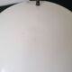 Suspension Lita - white tole - 45 cm - industrial type - 1960's