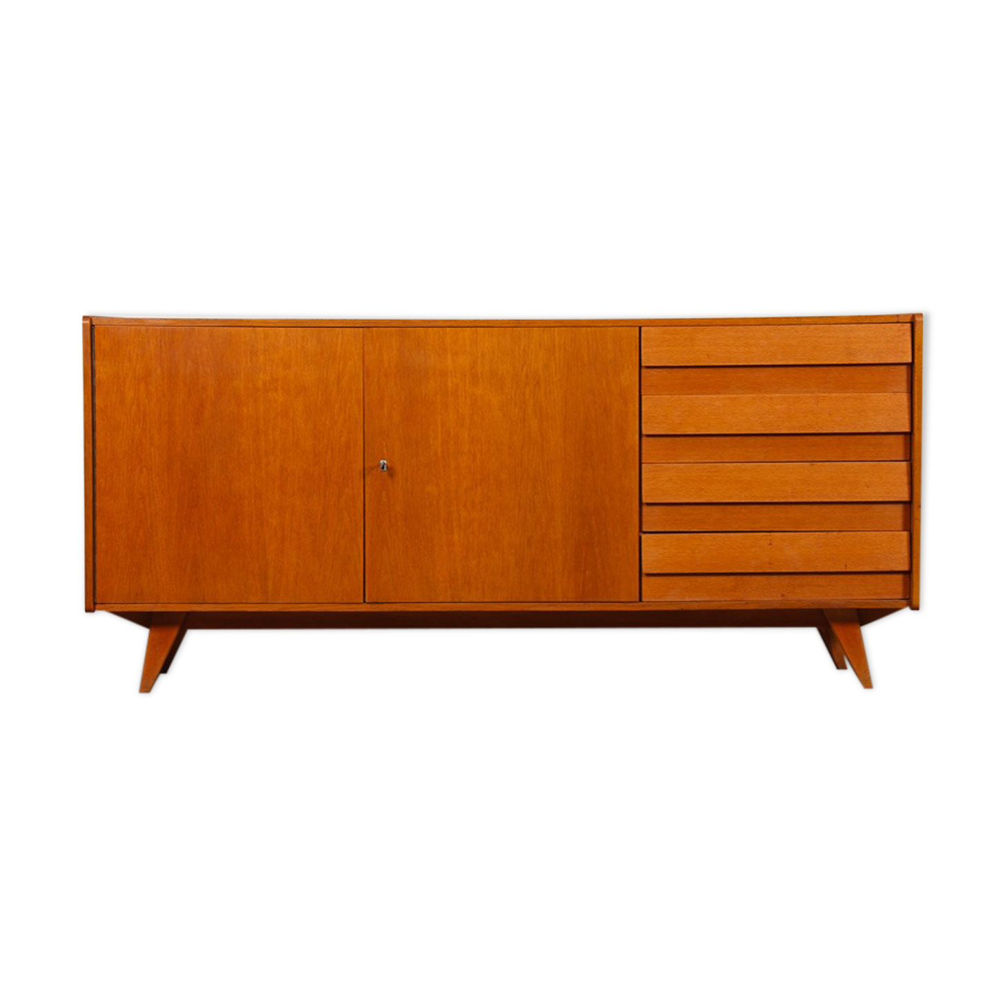 Wooden sideboard by Jiroutek for Interier Praha, U-460, 1960