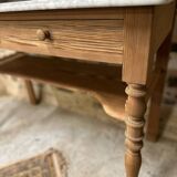 Stripped vanity unit or dressing table