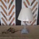 patinated foot bedside lamp