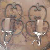 Pair of wall sconces nineteenth century Alsace-Lorraine