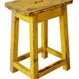 Old Burmese teak workshop stool