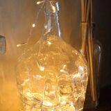 Clear glass demijohn carboy