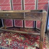 Old solid wood farmhouse table
