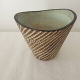 Ovoid designer ceramic vase Signed D&B Hohr Gesgesch