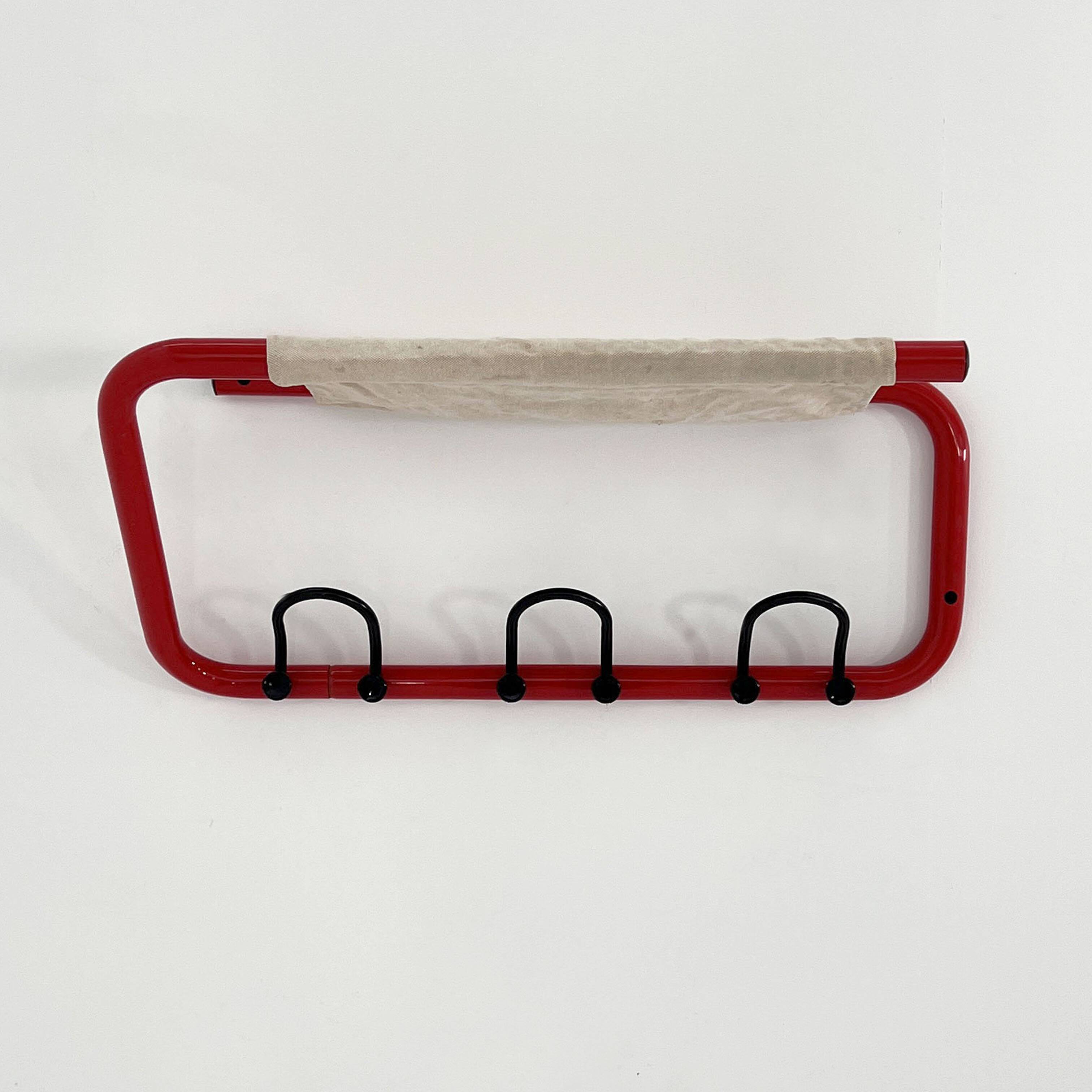 Tubular wall coat rack, 1980