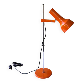 Lampe de bureau orange par Kaiser Leuchten, Allemagne, 1970