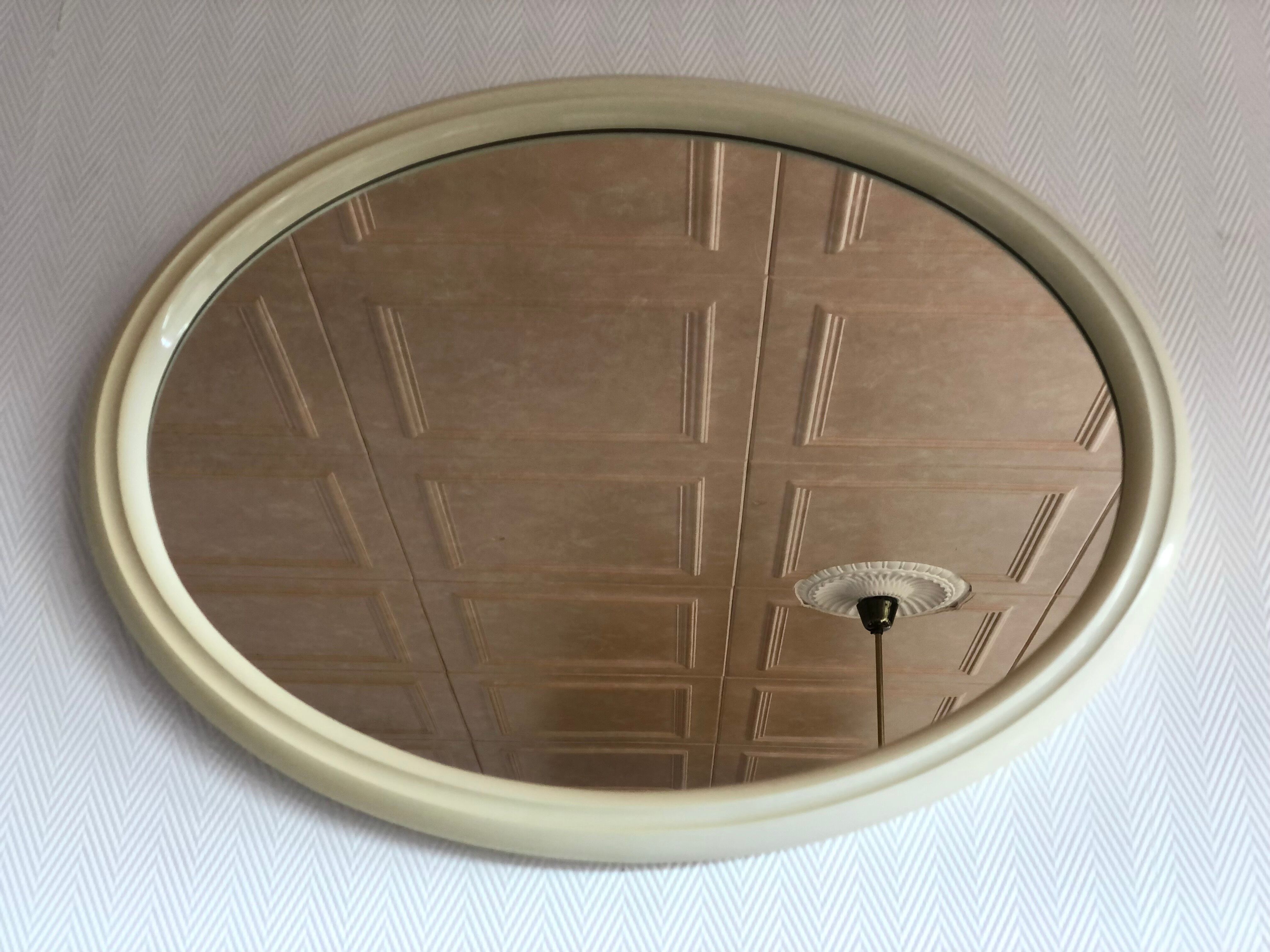 Tiger vintage oval mirror