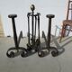 Wrought iron chimney servant, and bronze, ancient
