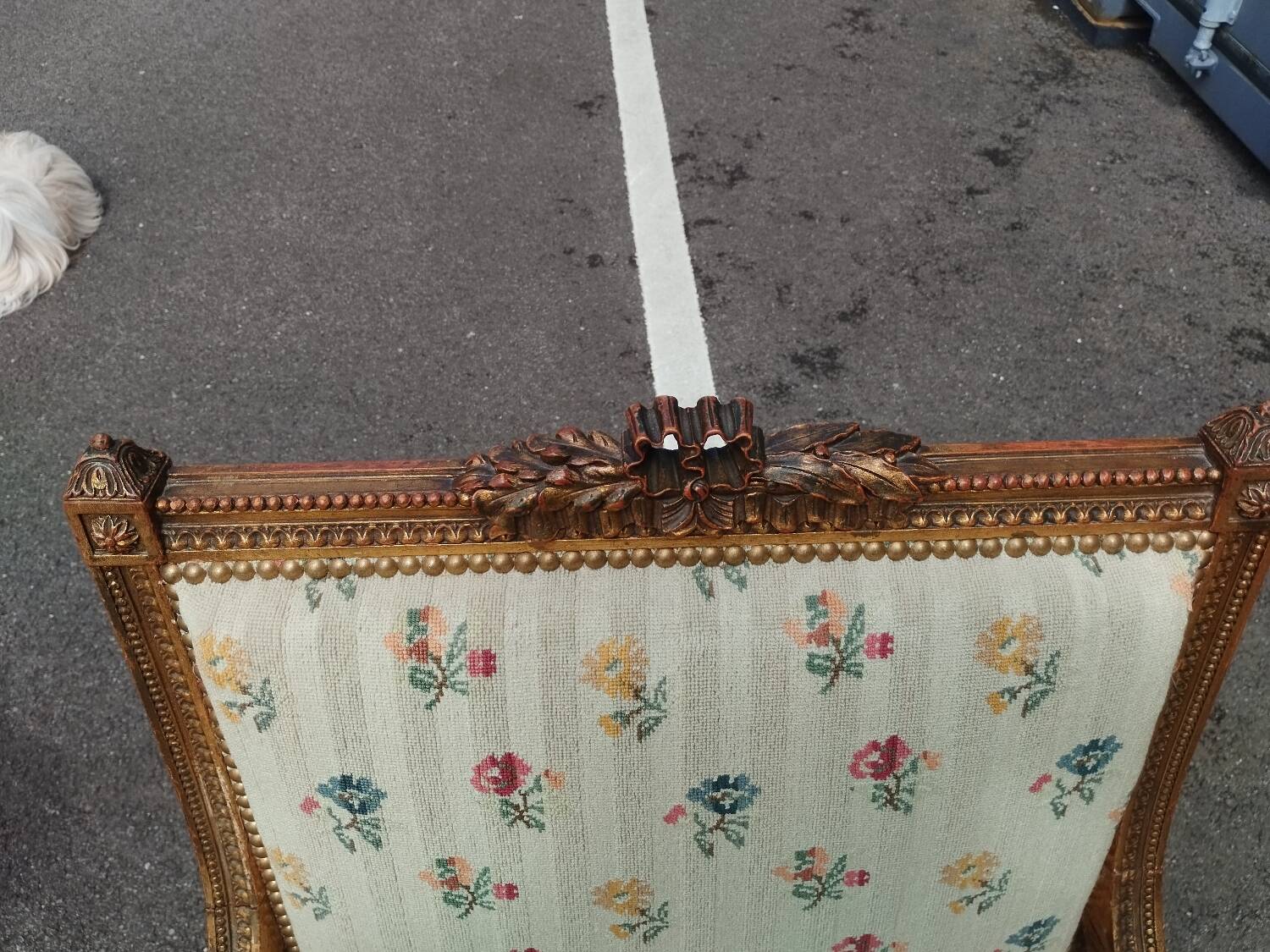 Pair of old Louis XVI style armchairs