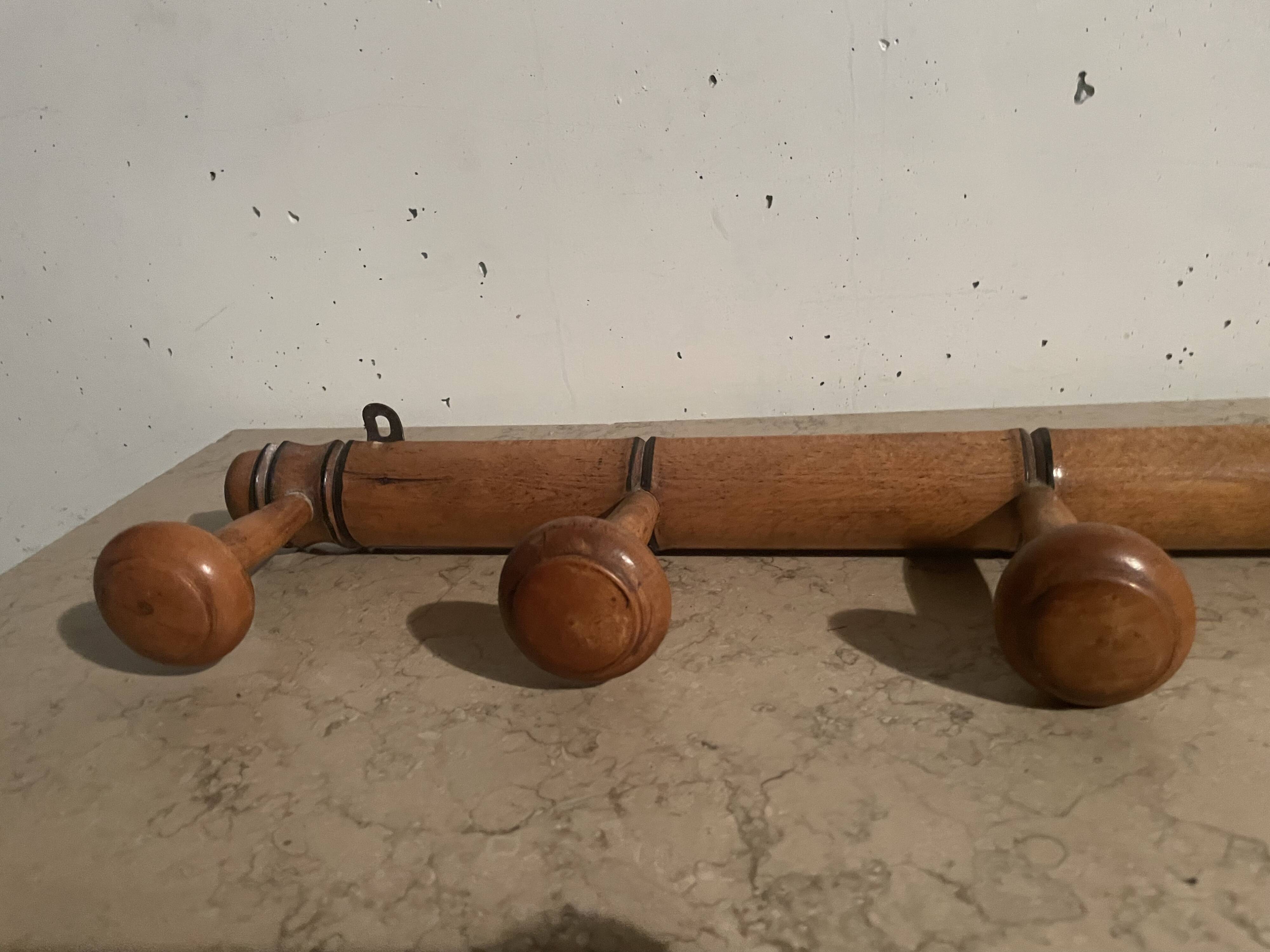 1960s faux bamboo coat hook