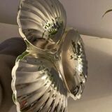 Vintage silver-plated server - Shell - 3 compartments