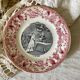 Old talking plates Gien "a wedding in the countryside"
