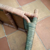 Wicker and rattan bed tray
