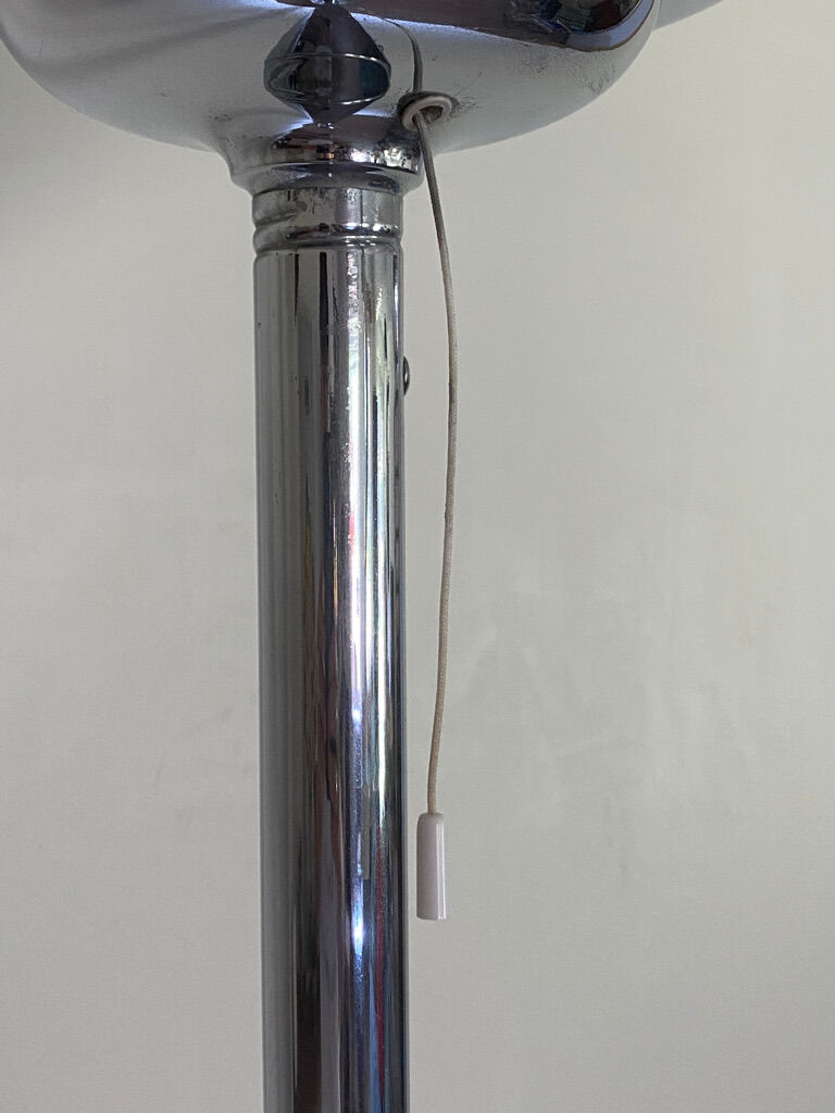 Floor lamp chrome metal