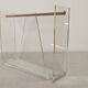 Acrylic magazine rack by David Lange, France circa 1970.