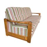 Vintage wooden sofa / sofa bed / couch
