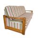 Canapé vintage en bois / canapé-lit / sofa