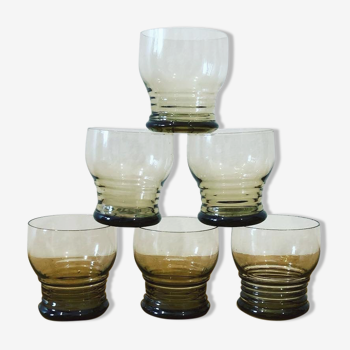 Set of 6 vintage glasses